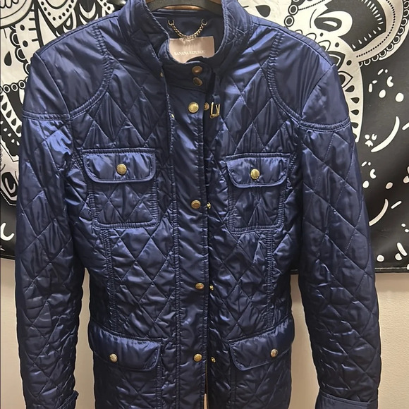 Banana Republic Blue Military Field Jacket Quilted Design - Picture 6 of 14